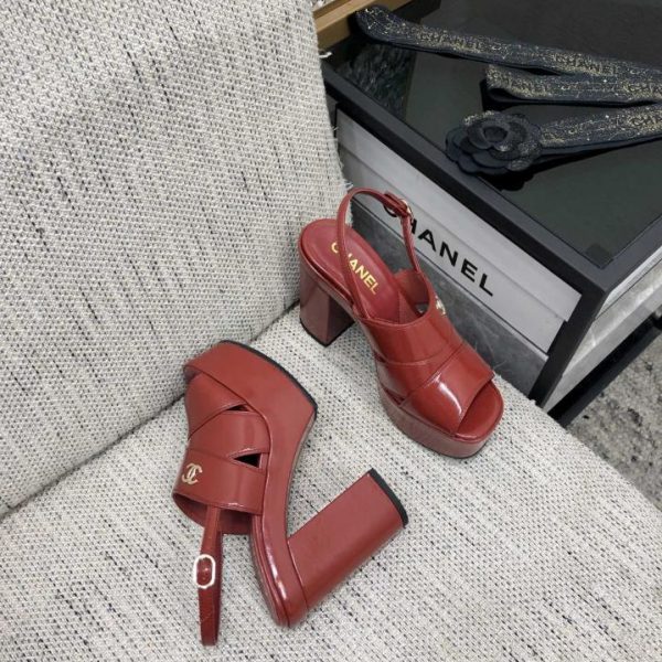 repliche,replica,perfette,siti di,affidabili,migliori siti,dove comprare,1:1,scarpe da ginnastica Sandali con tacco alto in stile passerella CHANEL di alta qualità