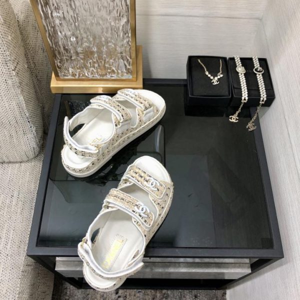 repliche,replica,perfette,siti di,affidabili,migliori siti,dove comprare,1:1,scarpe da ginnastica Sandali in velcro del laboratorio fatto a mano di alta qualità CHANEL 2024
