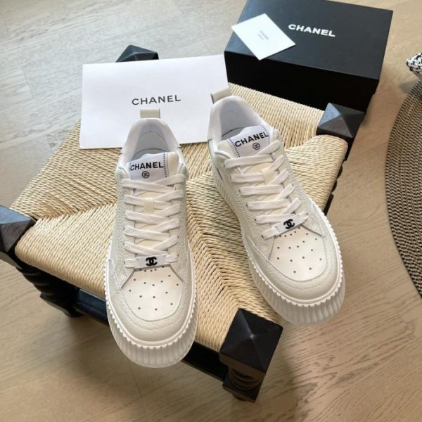 repliche,replica,perfette,siti di,affidabili,migliori siti,dove comprare,1:1,scarpe da ginnastica Torta panda con fondo spesso color block Chanel