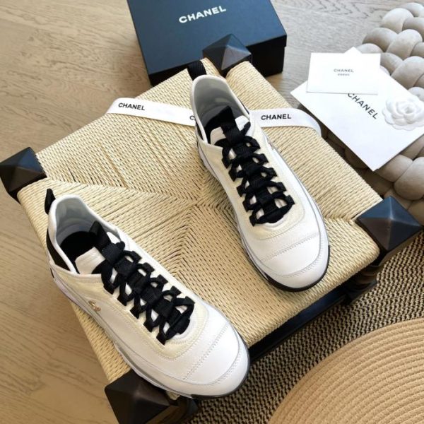 repliche,replica,perfette,siti di,affidabili,migliori siti,dove comprare,1:1,scarpe da ginnastica Sneakers Chanel con cuscino d’aria elettrico ricamato per aumentare l’altezza
