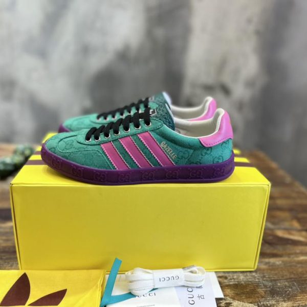 repliche,replica,perfette,siti di,affidabili,migliori siti,dove comprare,1:1,scarpe da ginnastica Versione top delle sneakers Gazelle congiunte adidas x Gucci