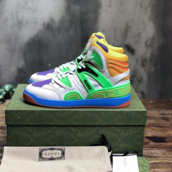 repliche,replica,perfette,siti di,affidabili,migliori siti,dove comprare,1:1,scarpe da ginnastica [Versione top] Le ultime sneakers alte Basket di Gucci per coppie