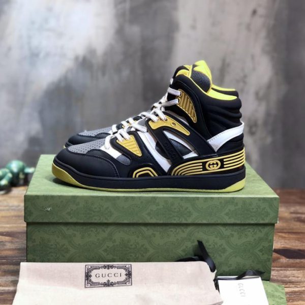 repliche,replica,perfette,siti di,affidabili,migliori siti,dove comprare,1:1,scarpe da ginnastica [Versione top] Le ultime sneakers alte Basket di Gucci per coppie