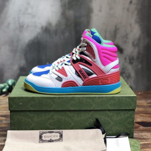 repliche,replica,perfette,siti di,affidabili,migliori siti,dove comprare,1:1,scarpe da ginnastica [Versione top] Le ultime sneakers alte Basket di Gucci per coppie