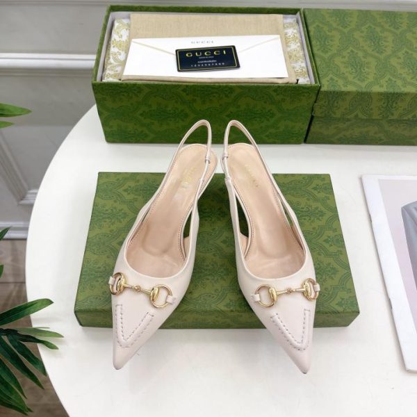 Gucci nuove décolleté slingback con morsetto