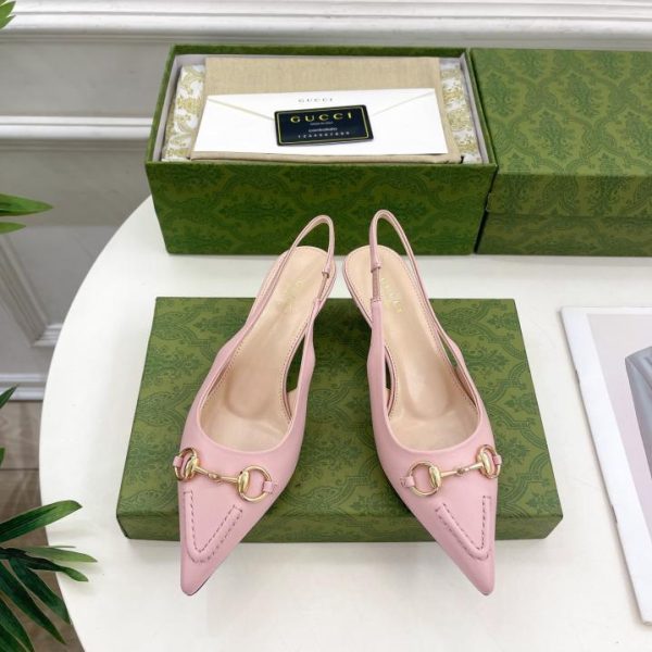 repliche,replica,perfette,siti di,affidabili,migliori siti,dove comprare,1:1,scarpe da ginnastica Gucci nuove décolleté slingback con morsetto