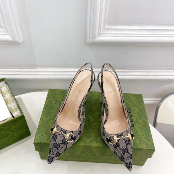 Gucci nuove décolleté slingback con morsetto