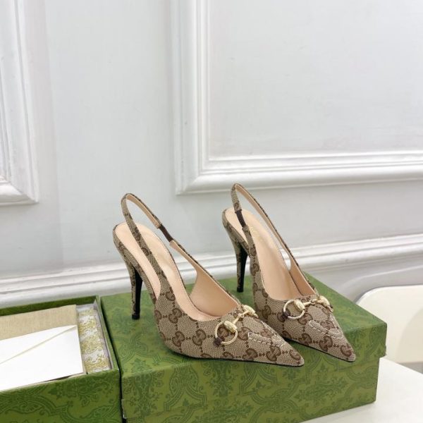 Gucci nuove décolleté slingback con morsetto