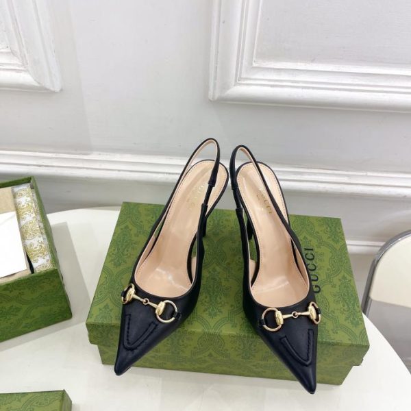 repliche,replica,perfette,siti di,affidabili,migliori siti,dove comprare,1:1,scarpe da ginnastica Gucci nuove décolleté slingback con morsetto
