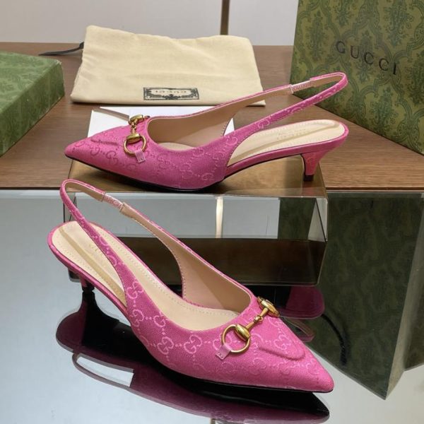 Nuovi sandali con pompa slingback Gucci Horsebit
