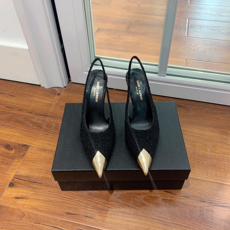 repliche,replica,perfette,siti di,affidabili,migliori siti,dove comprare,1:1,scarpe da ginnastica 【SANT LAUREN】Scarpe vuote con punta in metallo e retro