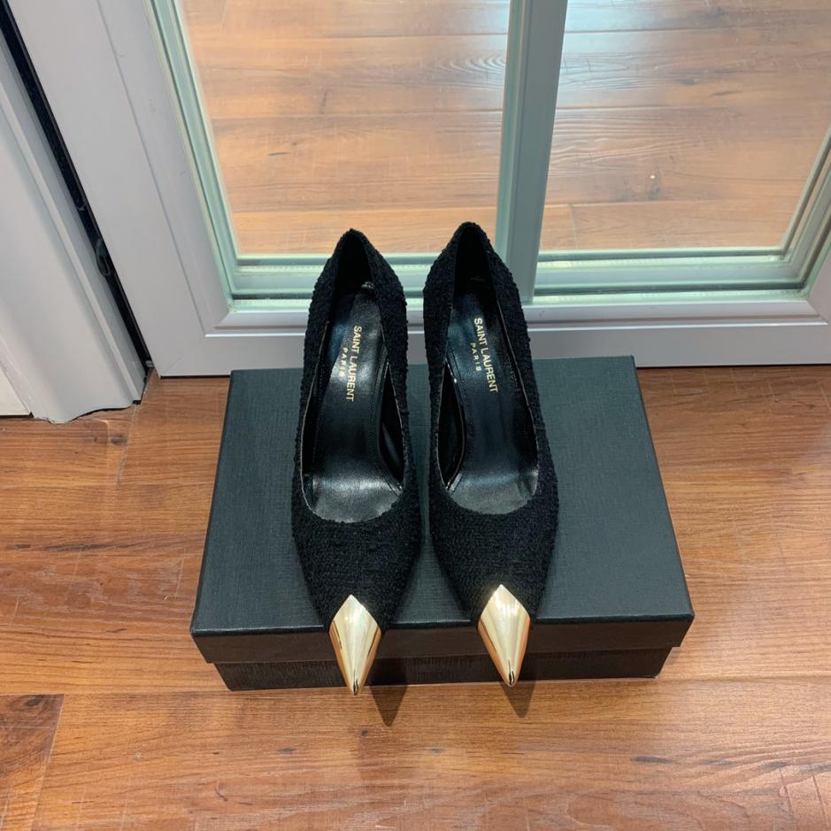 repliche,replica,perfette,siti di,affidabili,migliori siti,dove comprare,1:1,scarpe da ginnastica 【SANT LAUREN】Scarpe vuote con punta in metallo e retro