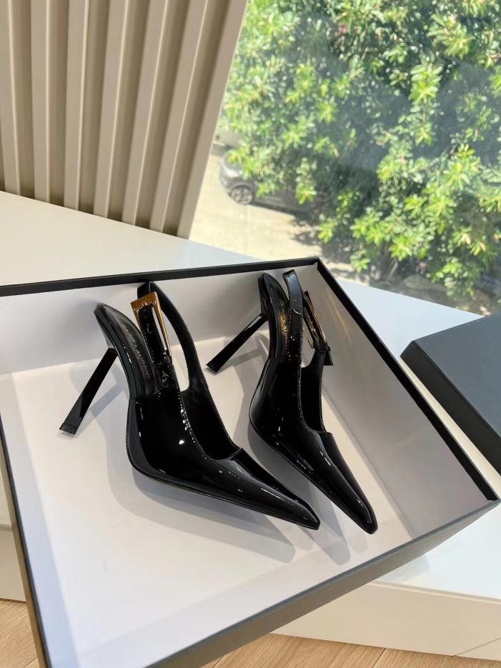 repliche,replica,perfette,siti di,affidabili,migliori siti,dove comprare,1:1,scarpe da ginnastica Décolleté con tacco in acciaio metallico Saint Laurent Lee di alta qualità