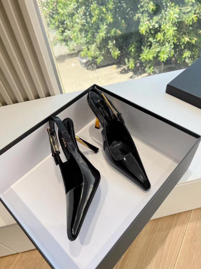 repliche,replica,perfette,siti di,affidabili,migliori siti,dove comprare,1:1,scarpe da ginnastica Décolleté con tacco in acciaio metallico Saint Laurent Lee di alta qualità