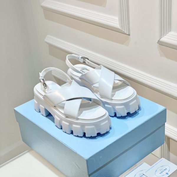 repliche,replica,perfette,siti di,affidabili,migliori siti,dove comprare,1:1,scarpe da ginnastica PRADA sandali estivi a triangolo con suola spessa
