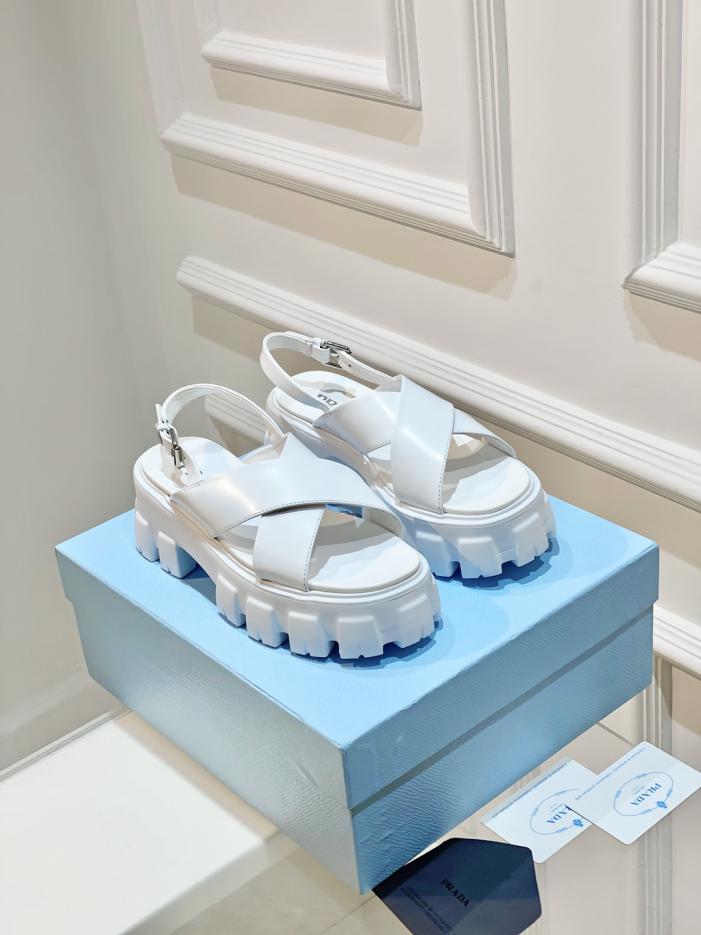 repliche,replica,perfette,siti di,affidabili,migliori siti,dove comprare,1:1,scarpe da ginnastica PRADA sandali estivi a triangolo con suola spessa