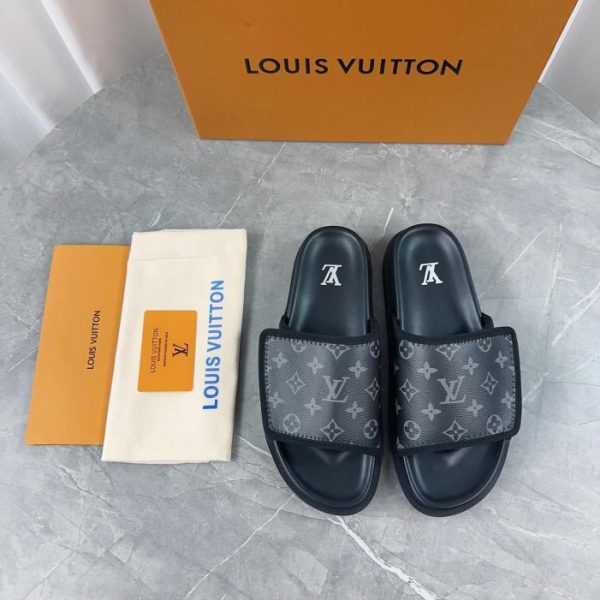 repliche,replica,perfette,siti di,affidabili,migliori siti,dove comprare,1:1,scarpe da ginnastica Louis Vuiton 2024 primavera ed estate nuove pantofole di paglia versione top