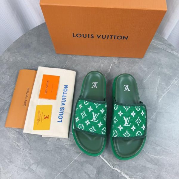 repliche,replica,perfette,siti di,affidabili,migliori siti,dove comprare,1:1,scarpe da ginnastica Louis Vuiton 2024 primavera ed estate nuove pantofole di paglia versione top