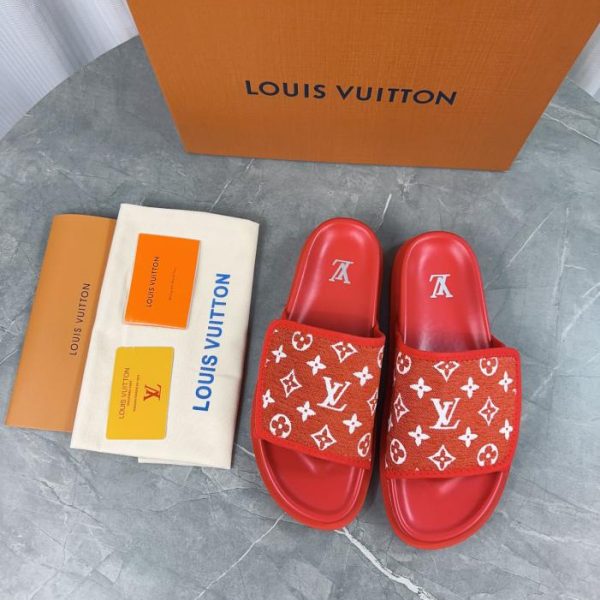 repliche,replica,perfette,siti di,affidabili,migliori siti,dove comprare,1:1,scarpe da ginnastica Louis Vuiton 2024 primavera ed estate nuove pantofole di paglia versione top