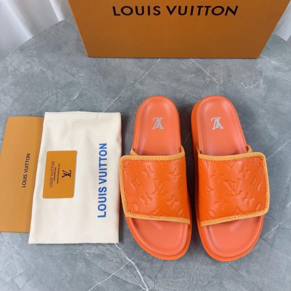 repliche,replica,perfette,siti di,affidabili,migliori siti,dove comprare,1:1,scarpe da ginnastica Louis Vuiton 2024 primavera ed estate nuove pantofole di paglia versione top