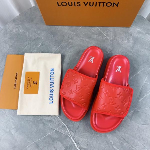 repliche,replica,perfette,siti di,affidabili,migliori siti,dove comprare,1:1,scarpe da ginnastica Louis Vuiton 2024 primavera ed estate nuove pantofole di paglia versione top