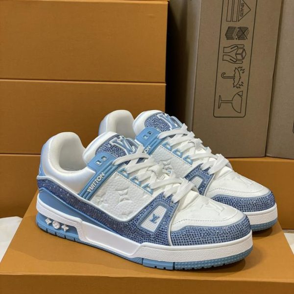 repliche,replica,perfette,siti di,affidabili,migliori siti,dove comprare,1:1,scarpe da ginnastica Versione top delle sneakers Louis Vuiton Trainer per coppia