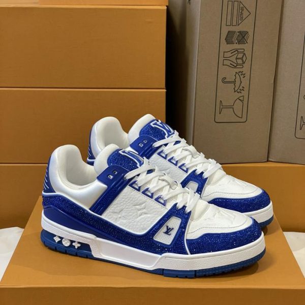 repliche,replica,perfette,siti di,affidabili,migliori siti,dove comprare,1:1,scarpe da ginnastica Versione top delle sneakers Louis Vuiton Trainer per coppia
