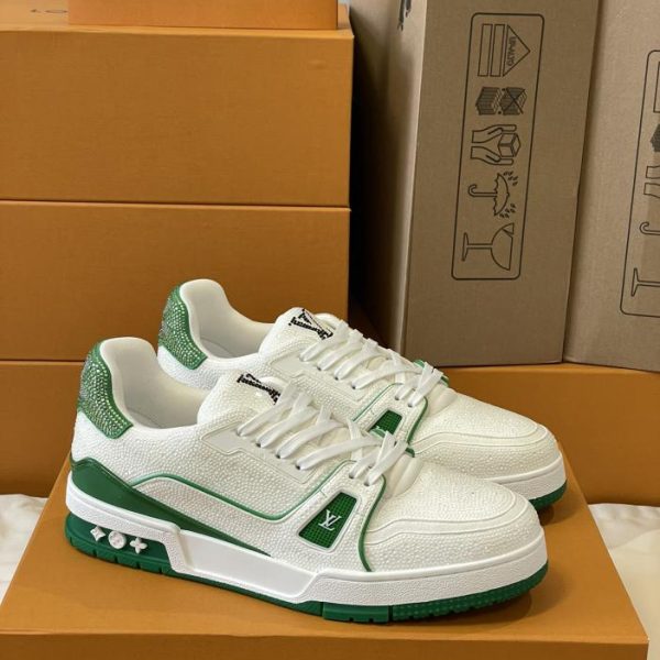 repliche,replica,perfette,siti di,affidabili,migliori siti,dove comprare,1:1,scarpe da ginnastica Versione top delle sneakers Louis Vuiton Trainer per coppia