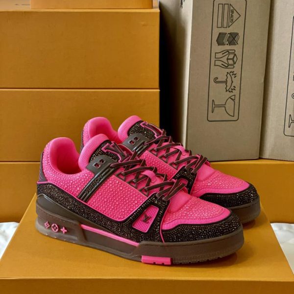 repliche,replica,perfette,siti di,affidabili,migliori siti,dove comprare,1:1,scarpe da ginnastica Versione top delle sneakers Louis Vuiton Trainer per coppia