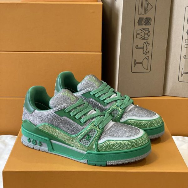 repliche,replica,perfette,siti di,affidabili,migliori siti,dove comprare,1:1,scarpe da ginnastica Versione top delle sneakers Louis Vuiton Trainer per coppia