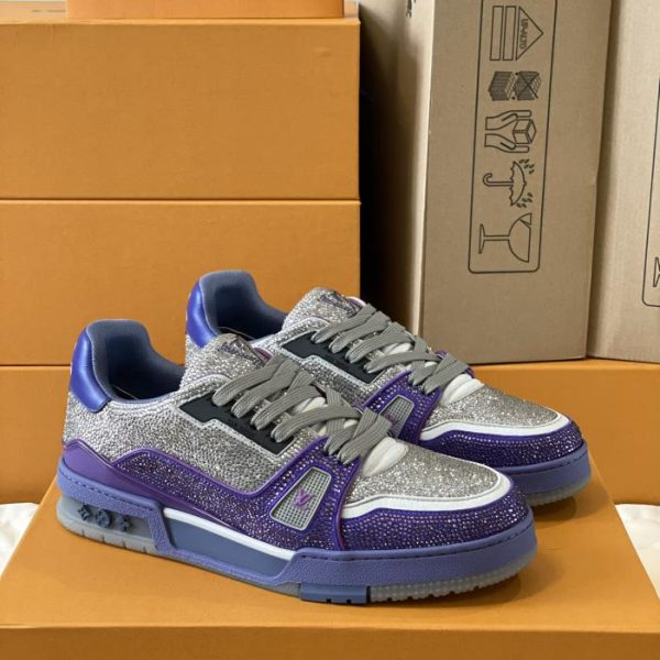 repliche,replica,perfette,siti di,affidabili,migliori siti,dove comprare,1:1,scarpe da ginnastica Versione top delle sneakers Louis Vuiton Trainer per coppia