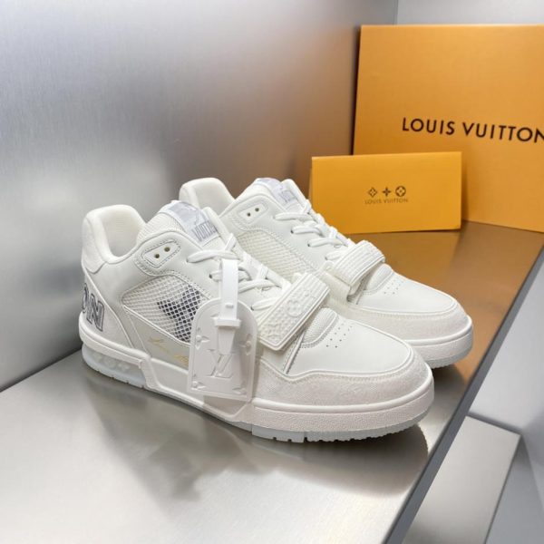 repliche,replica,perfette,siti di,affidabili,migliori siti,dove comprare,1:1,scarpe da ginnastica Top Couple versione top replica originale Louis Vuitton Sneakers Louis Vuiton Trainer