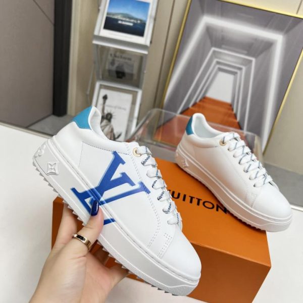 repliche,replica,perfette,siti di,affidabili,migliori siti,dove comprare,1:1,scarpe da ginnastica Scarpe bianche Louis Vuiton, questa versione estiva delle sneakers Time Out