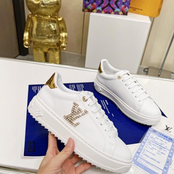 repliche,replica,perfette,siti di,affidabili,migliori siti,dove comprare,1:1,scarpe da ginnastica Scarpe bianche Louis Vuiton Sneakers Time Out