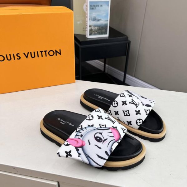 repliche,replica,perfette,siti di,affidabili,migliori siti,dove comprare,1:1,scarpe da ginnastica Sandali Louis Vuiton 2024 con logo in rilievo