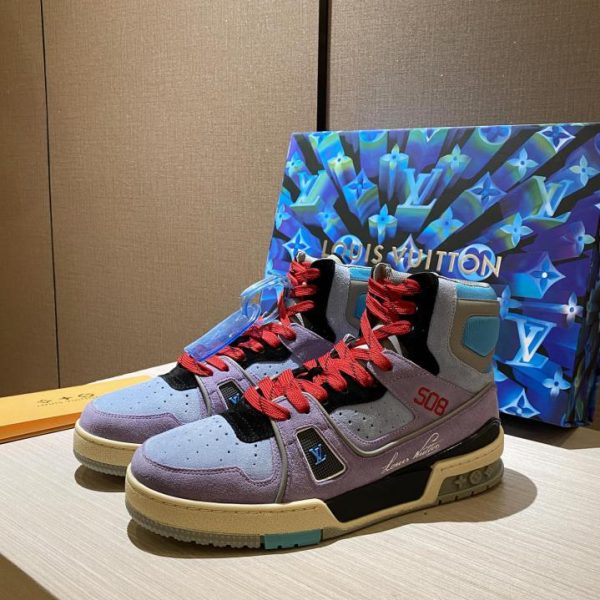 repliche,replica,perfette,siti di,affidabili,migliori siti,dove comprare,1:1,scarpe da ginnastica Versione top replica originale delle sneakers Louis Vuitton Louis Vuiton Trainer