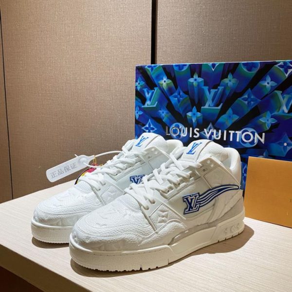 repliche,replica,perfette,siti di,affidabili,migliori siti,dove comprare,1:1,scarpe da ginnastica Versione top replica originale delle sneakers Louis Vuitton Louis Vuiton Trainer