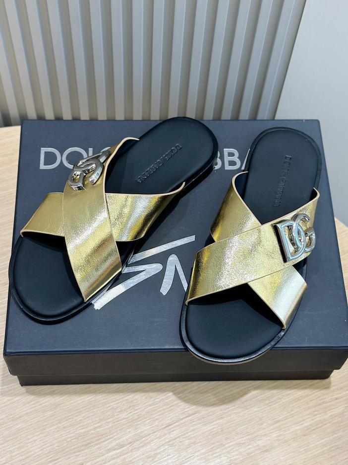 repliche,replica,perfette,siti di,affidabili,migliori siti,dove comprare,1:1,scarpe da ginnastica DOLCE & GABBANA ciabatte da uomo in pelle di vitello logo