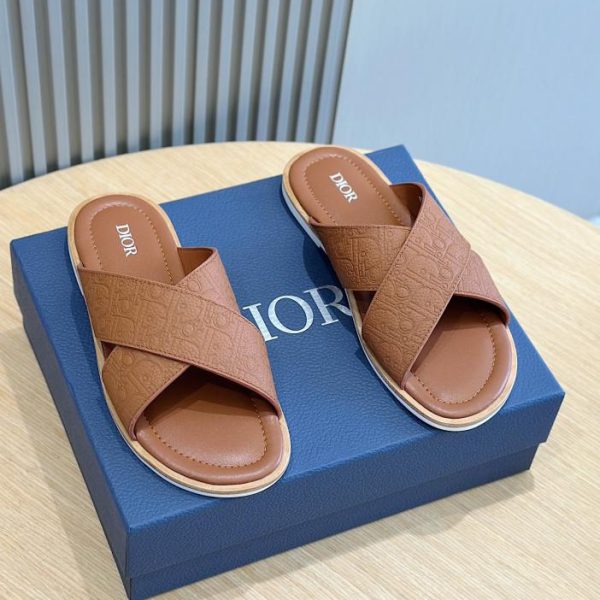 repliche,replica,perfette,siti di,affidabili,migliori siti,dove comprare,1:1,scarpe da ginnastica Ciabatte da uomo in pelle Dior Alias