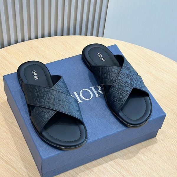 Ciabatte da uomo in pelle Dior Alias