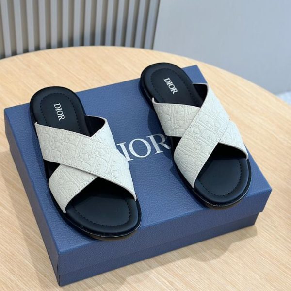 Ciabatte da uomo in pelle Dior Alias