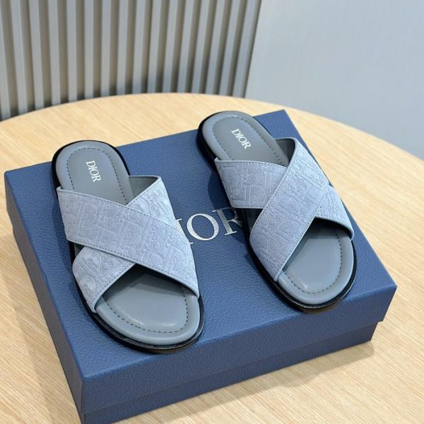 Ciabatte da uomo in pelle Dior Alias