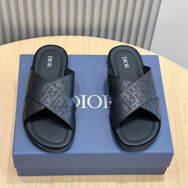 repliche,replica,perfette,siti di,affidabili,migliori siti,dove comprare,1:1,scarpe da ginnastica Ciabatte in pelle da uomo Dior AliasSandali Alias