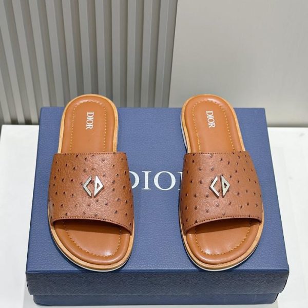 repliche,replica,perfette,siti di,affidabili,migliori siti,dove comprare,1:1,scarpe da ginnastica Ciabatte da uomo in pelle Dior Alias