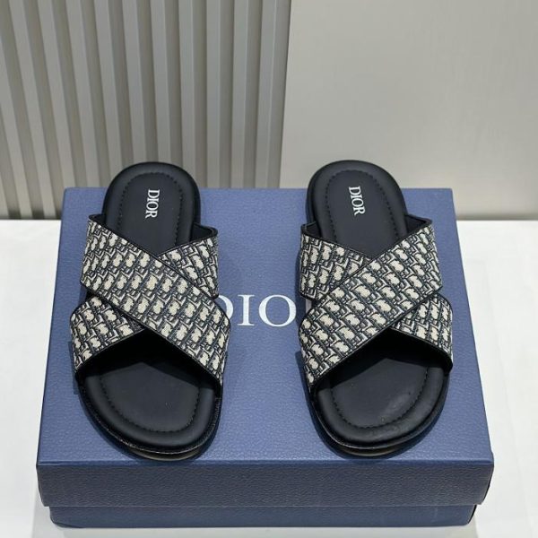 repliche,replica,perfette,siti di,affidabili,migliori siti,dove comprare,1:1,scarpe da ginnastica Ciabatte da uomo in pelle Dior Alias