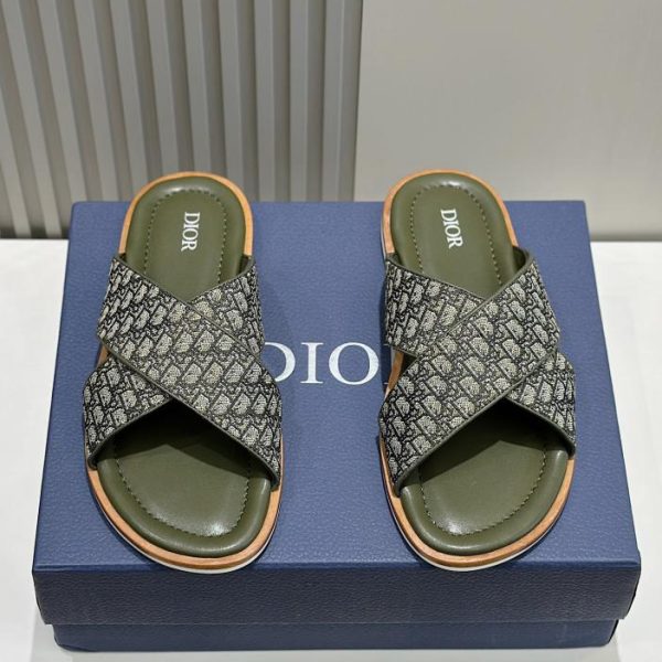Ciabatte da uomo in pelle Dior Alias