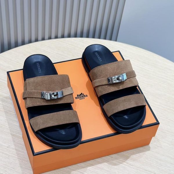 Sandali Hermes da uomo in pelle di vitello