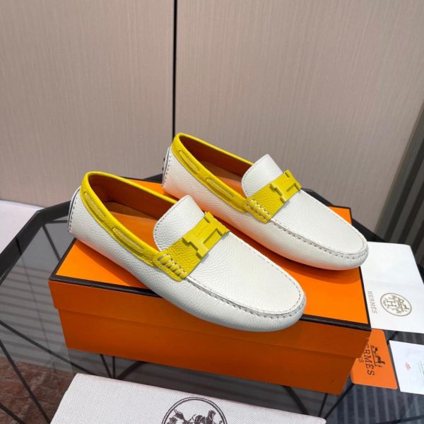 repliche,replica,perfette,siti di,affidabili,migliori siti,dove comprare,1:1,scarpe da ginnastica Scarpe classiche a fagioli di fascia alta di Hermes