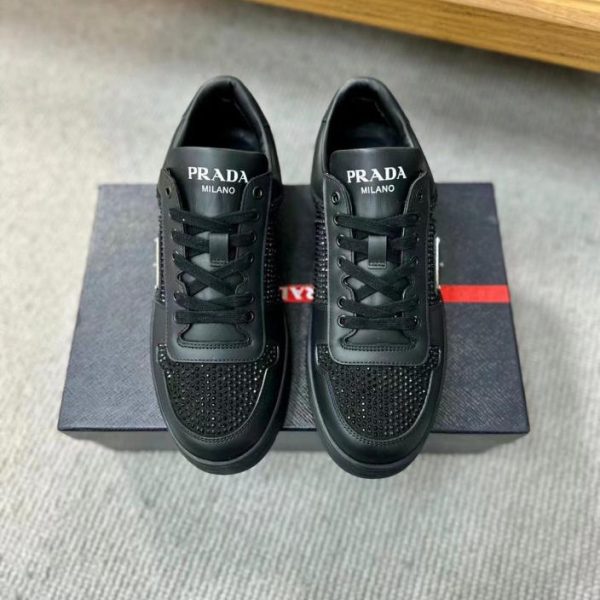 Scarpe da ginnastica da uomo in pelle Prada