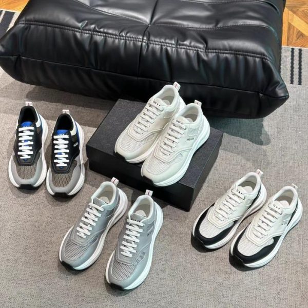 Scarpe da ginnastica da uomo in pelle Prada